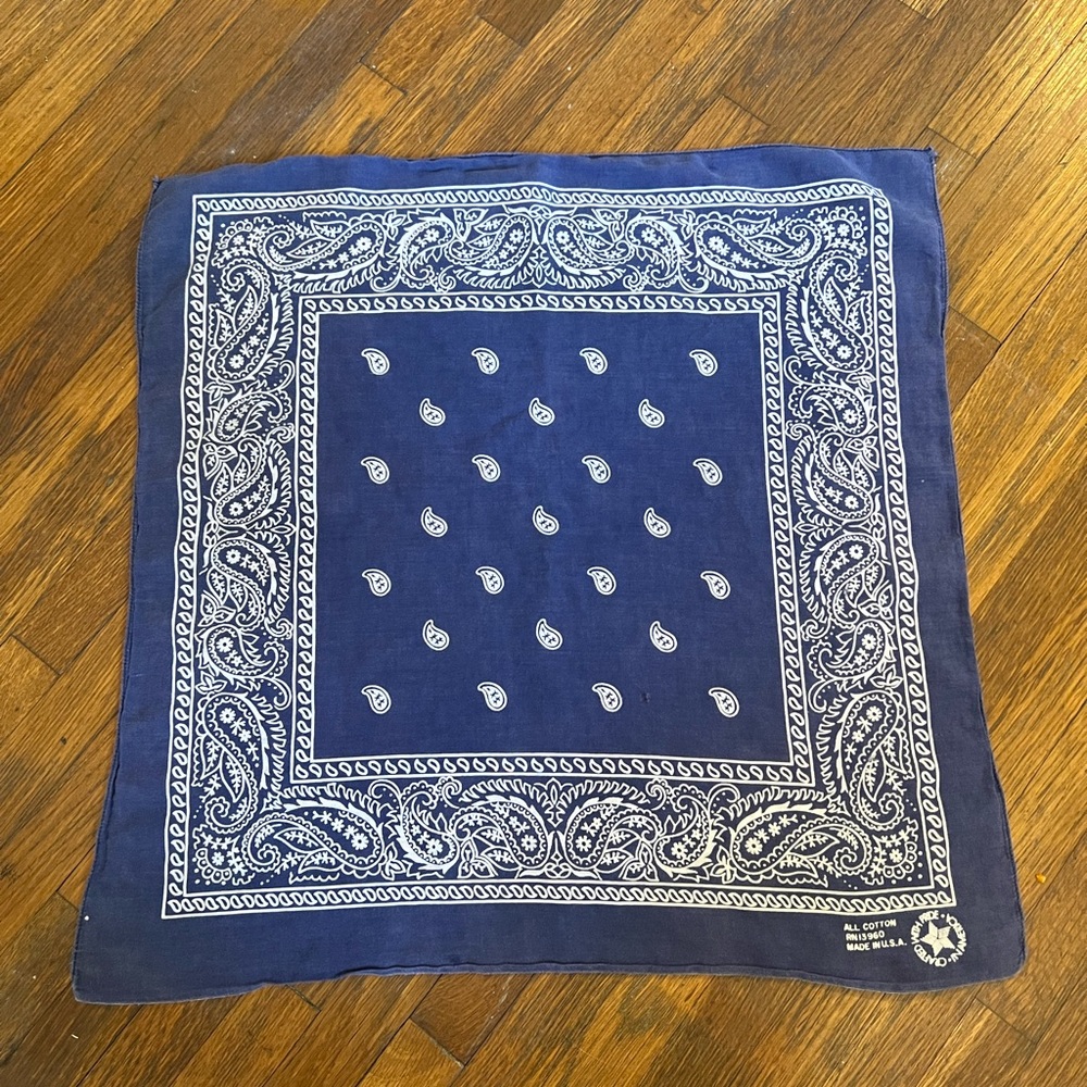 Vintage Made in the USA All Cotton Bandana